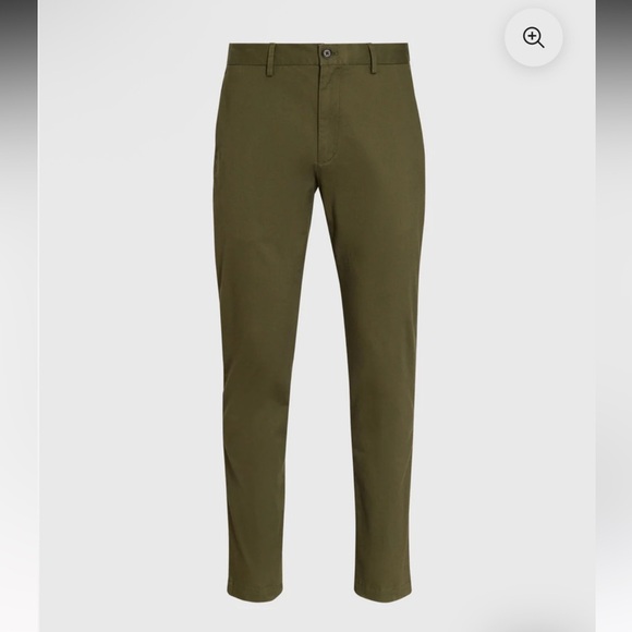 Club Monaco Slim Fit Dark Olive Connor Chino Sz 32/32 - Picture 5 of 11